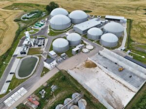 Biometanownia w Głąbowie, plac technologiczny – realizacja PROEKO BIOGAS